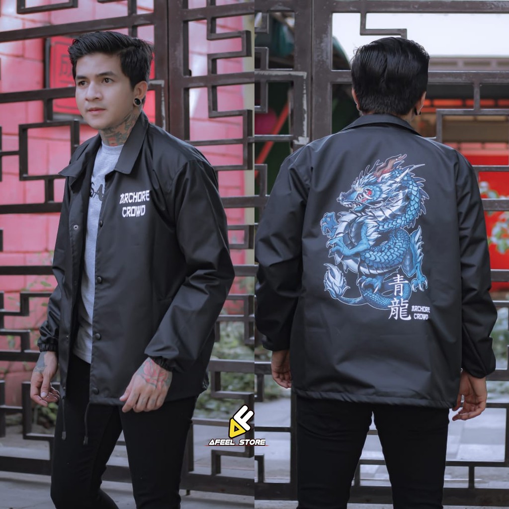 JAKET COACH PRIA NEW LINE YELLOW SALVIO HEXIA - JACKET WINBREAKER PARASUT COWOK-AF05