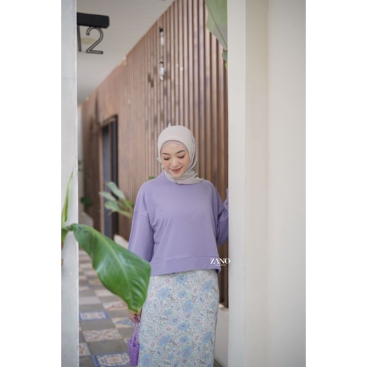 ZANO BASICS Sweater Crop Joana Purple