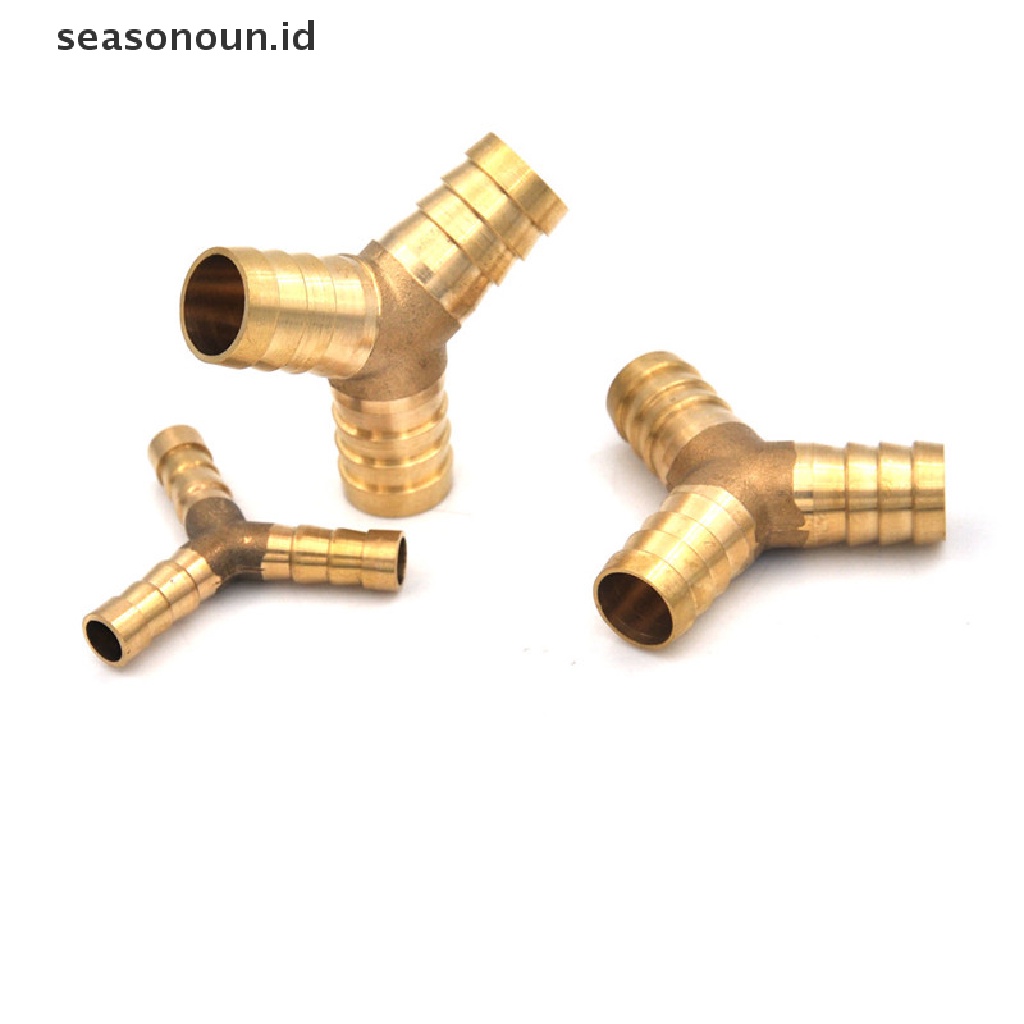 (seasonoun) Konektor Splitter Y &quot;Bahan Kuningan Untuk Selang Udara / Bahan Bakar