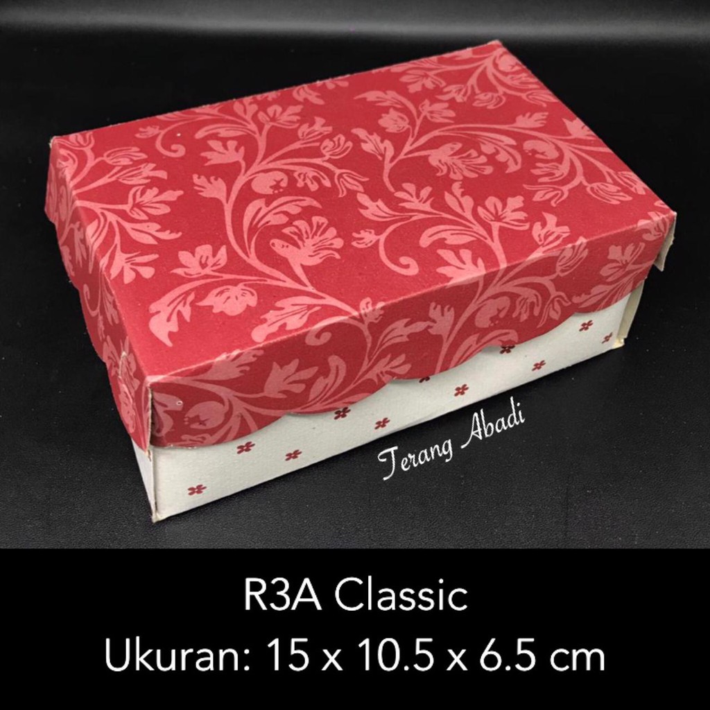 

Dus Kue 15 X 10.5 X 6.5 R3A Classic / 16 x 12 x 6.5 cm R5K Classic/ Dus Snack Clasic/ Dus Hajatan / Dus Roti / Dus Snack Ultah/ Box Roti/ Dos Kue/ Kotak Snak/ Kotak Makanan