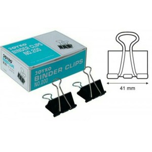 binder clips joyko no 200 41mm clip paper klip kertas penjepit murah