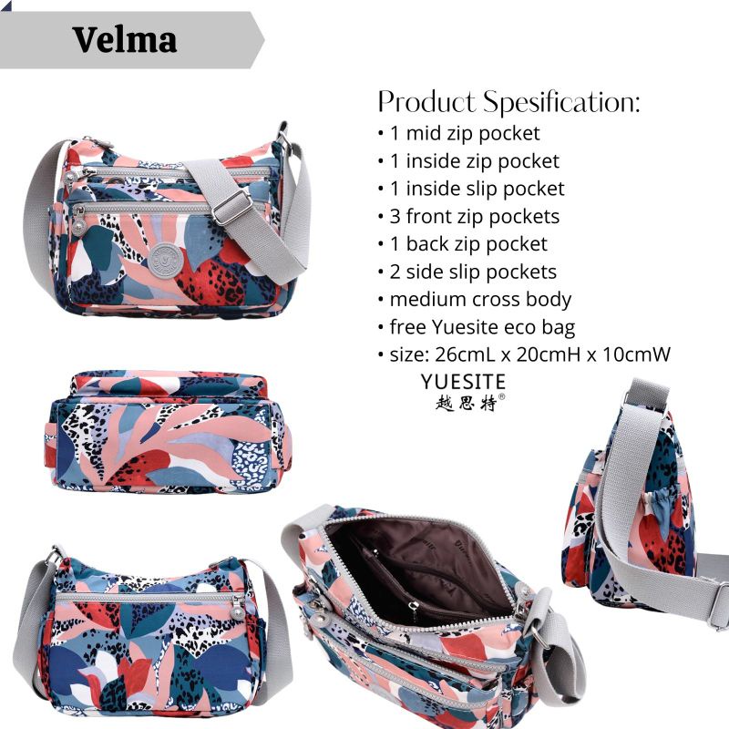 Tas selempang wanita medium sling bag yuesite velma original cyutebags