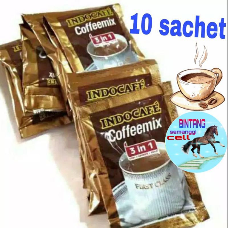 

kopi indocafe coffeemix 1 renceng isi 10 sachet