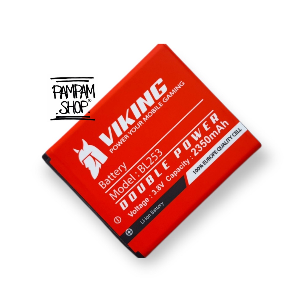 Baterai VIKING Double Power Original Lenovo BL253 A1000 A2010 A2580 A2860 Batre Batrai Battery Ori