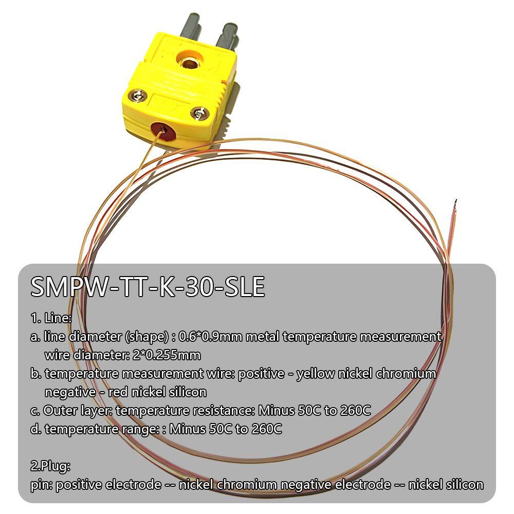 Thermocouple Tipe K Nanas New SMPW-TT-K-30-SLE GG-K-30-SLE Termometer Probe