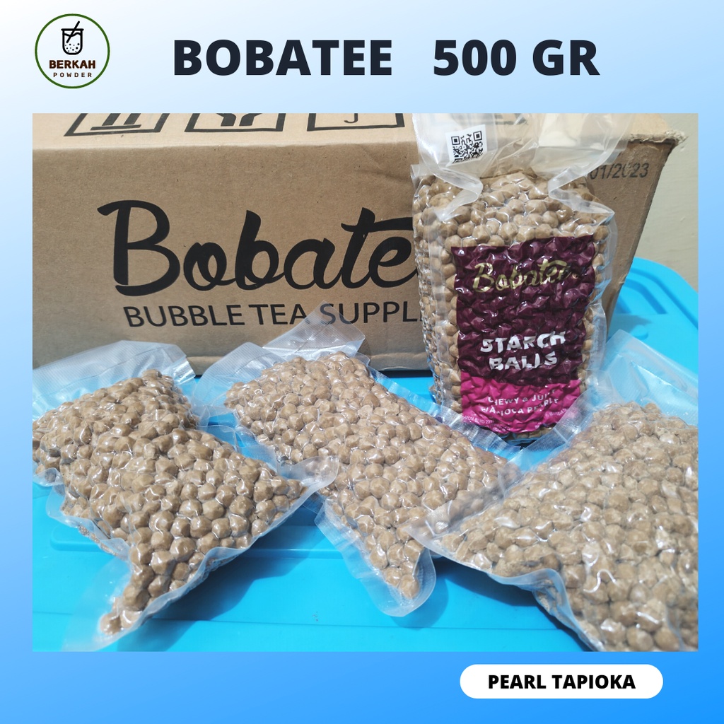 

BOBATEE 500gr / Boba Pearl Tapioka / Pearl Boba 500 Gr / bubble mutiara hitam / BOBA PEARL 500GR / BOBATE ORIGINAL / Boba instan / BOBA BROWN SUGAR / BUBBLE PEARL Tapioca