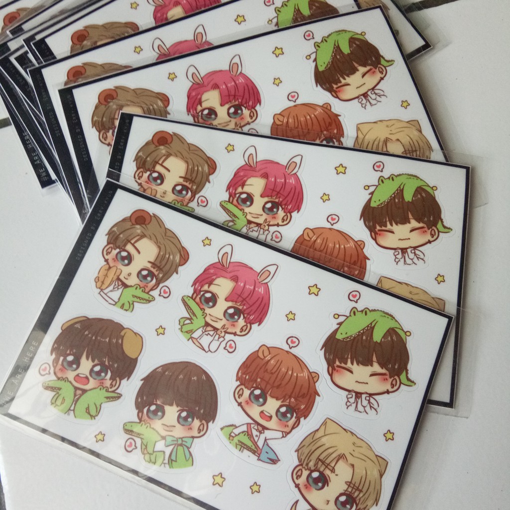 

sticker kiss-cut monsta x 'alligator' by erry-kyun