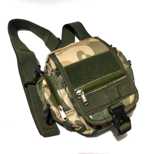 Tas tactical mini selempang army kecil plus pinggang