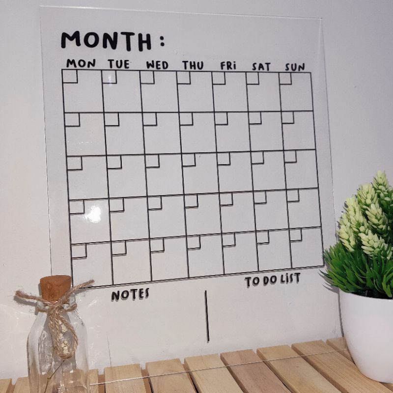 

PLANNER ACRYLIC [BISA CUSTOM DESIGN] FREE SPIDOL