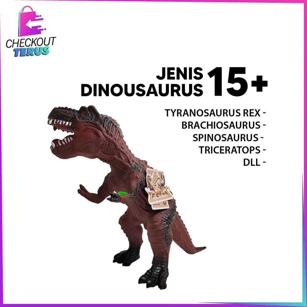 CT M263 M265 Maenan Edukasi Dino Toys Animal Figur Mainan Dinosaurus T Rex Jurassic World Mainan Anak Dinosaurus