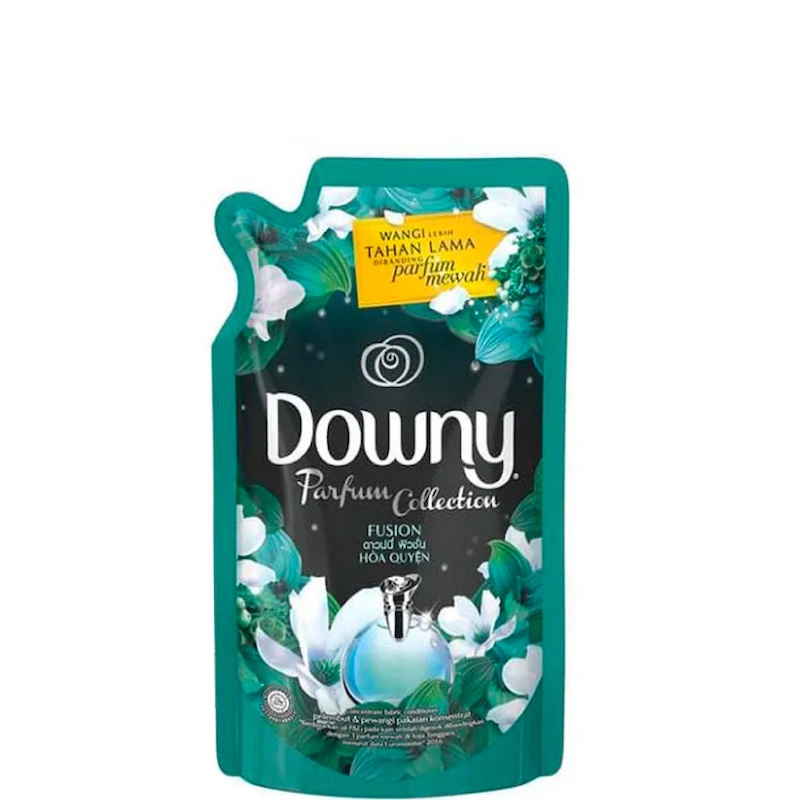 Downy Pelembut Pakaian Fusion Refill Hijau 4 x 720 mL