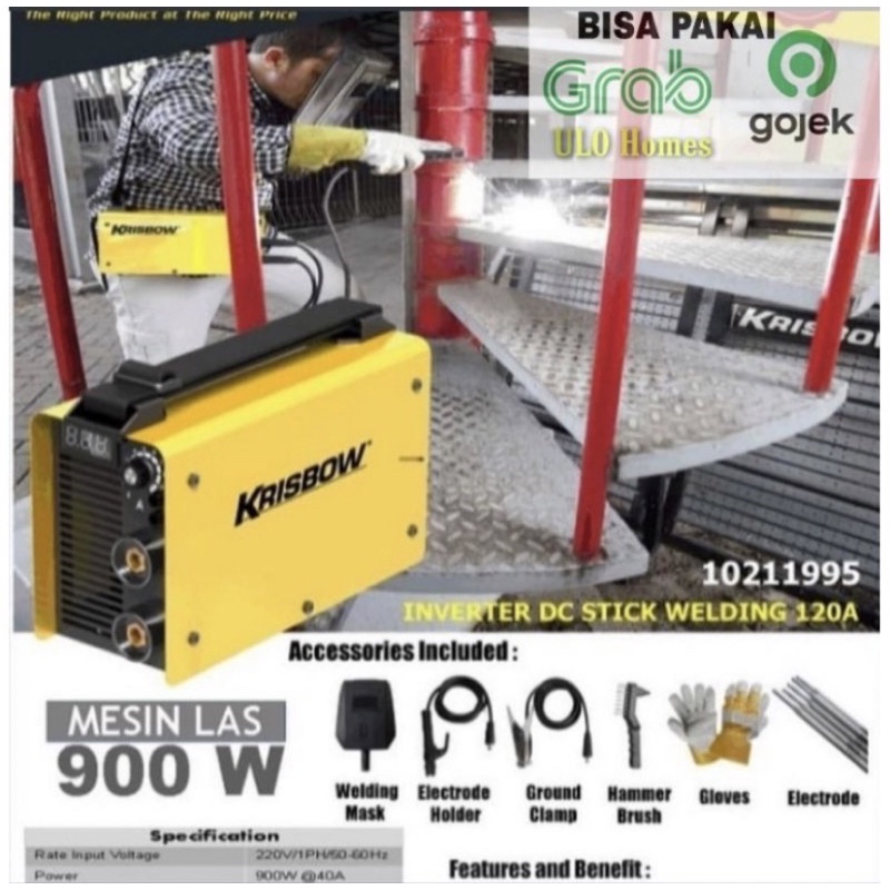 Krisbow mesin las inverter 120A