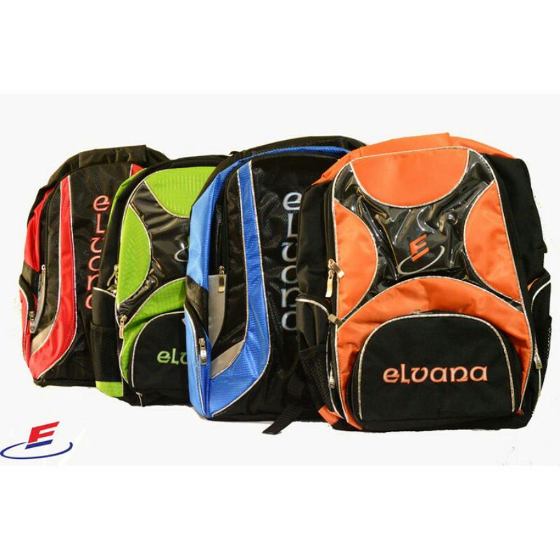 Tas Raket Badminton Elvana Model Ransel Asli Original Tas Ransel Badminton Murah Tas Raket Jinjing T