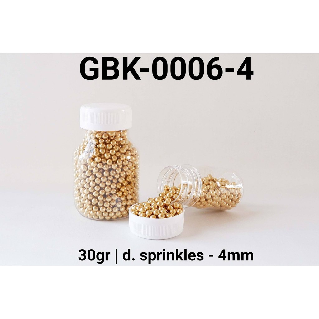 

GBK-0006-4 Sprinkles sprinkle sprinkel mutiara gold 30gram