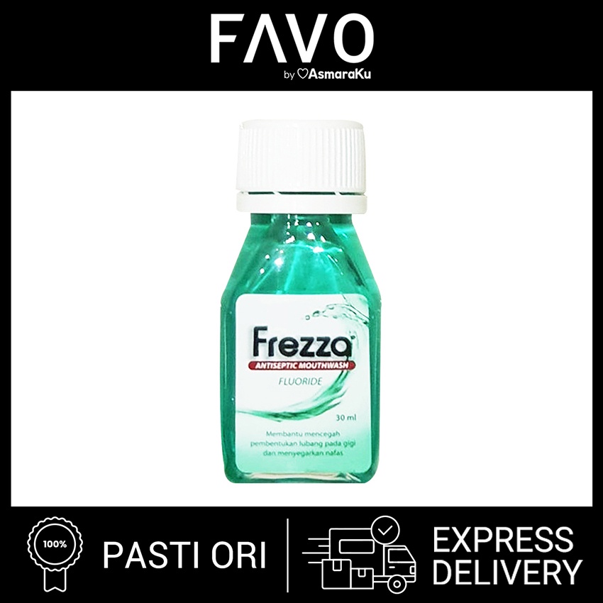 Mouthwash Frezza Antiseptic Flouride 30 mL - 3 Pcs