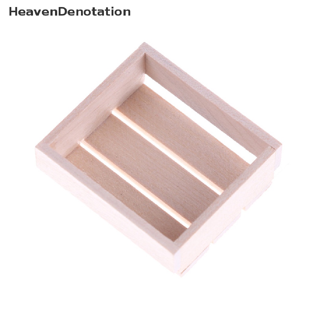 [HeavenDenotation] Kitchen Wooden Box Miniature Kitchen Accessories Wood Frame DIY Wooden Doll House Miniatures 1:12 Accessories Miniature