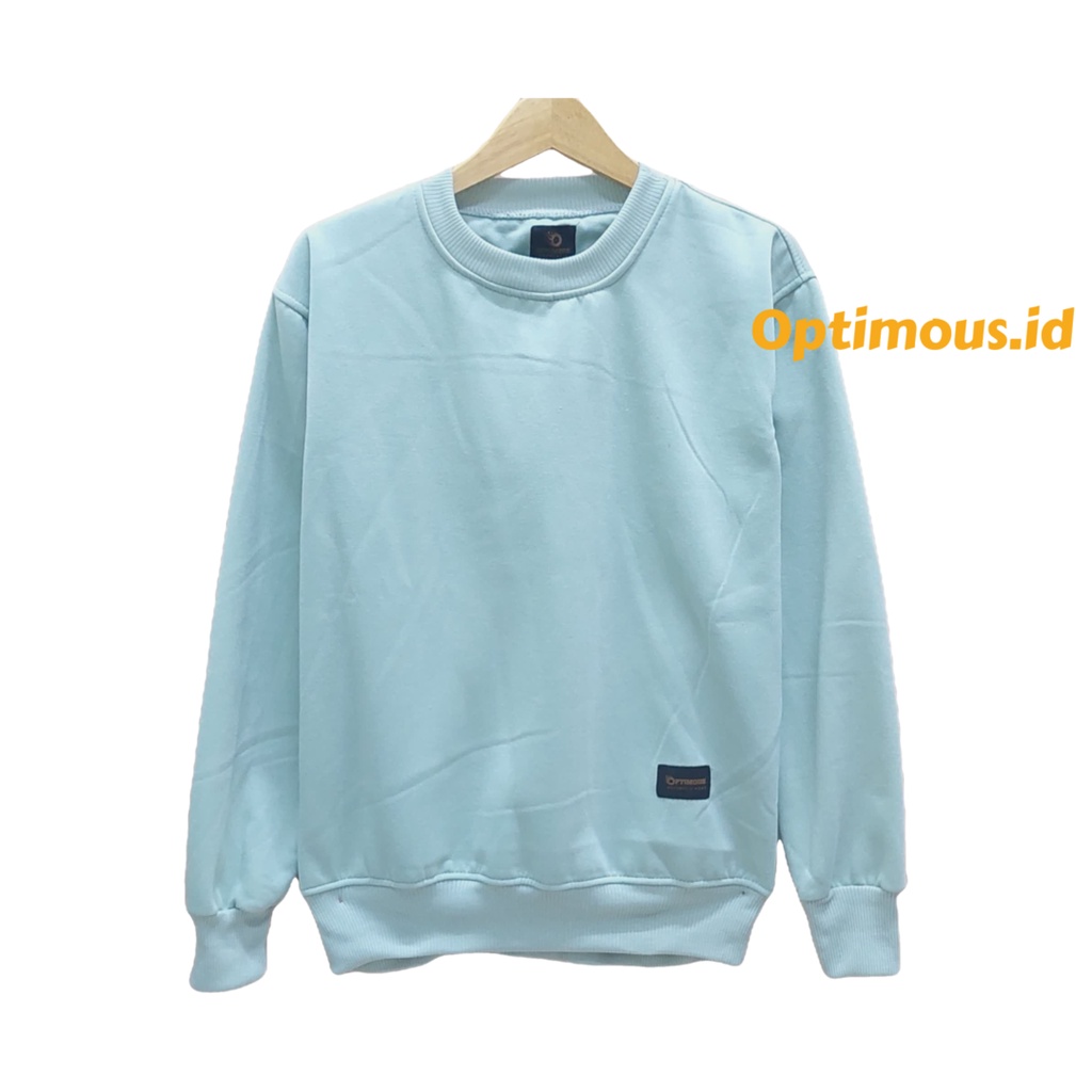 sweater crewneck polos tebal premium pria wanita