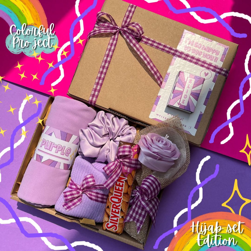 

[ HIJAB ] COLORFUL PROJECT HAMPERS HIJAB SET | HAMPERS KERUDUNG PAKET KADO HIJAB KADO KERUDUNG CEWEK HAMPERS JILBAB BELLA SQUARE SEGI EMPAT | KADO WISUDA KADO ULANG TAHUN KADO ULTAH HAMPERS ULANG TAHUN CEWEK CEWE GRADUATION GIFT | GIFT BOX HAMPERS MUSLIM