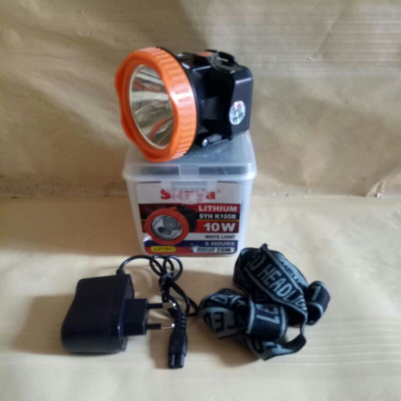 Senter Kepala 10 Watt Surya Astro/Senter Kepala Selam 10w Astro Surya