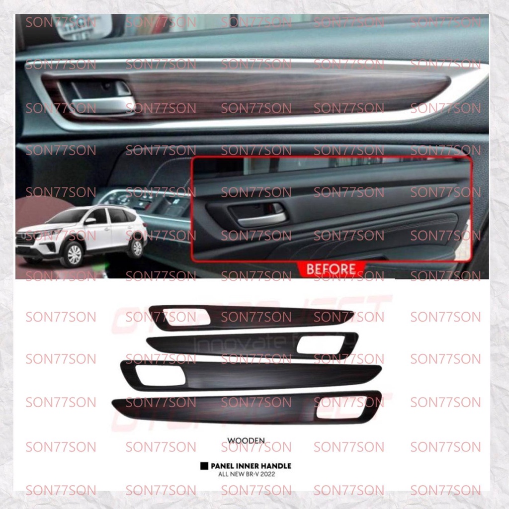 Panel Inner Handle Honda BRV 2022 Up Wood Kayu