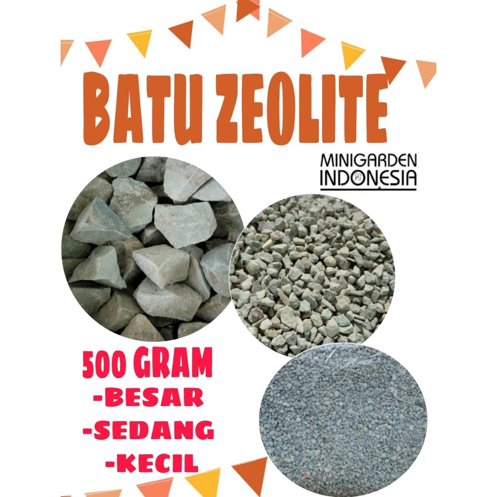 BATU ZEOLITE ECER 500 GRAM media filter aquarium kolam aquascpae batu zeolit ziolit penjernih air