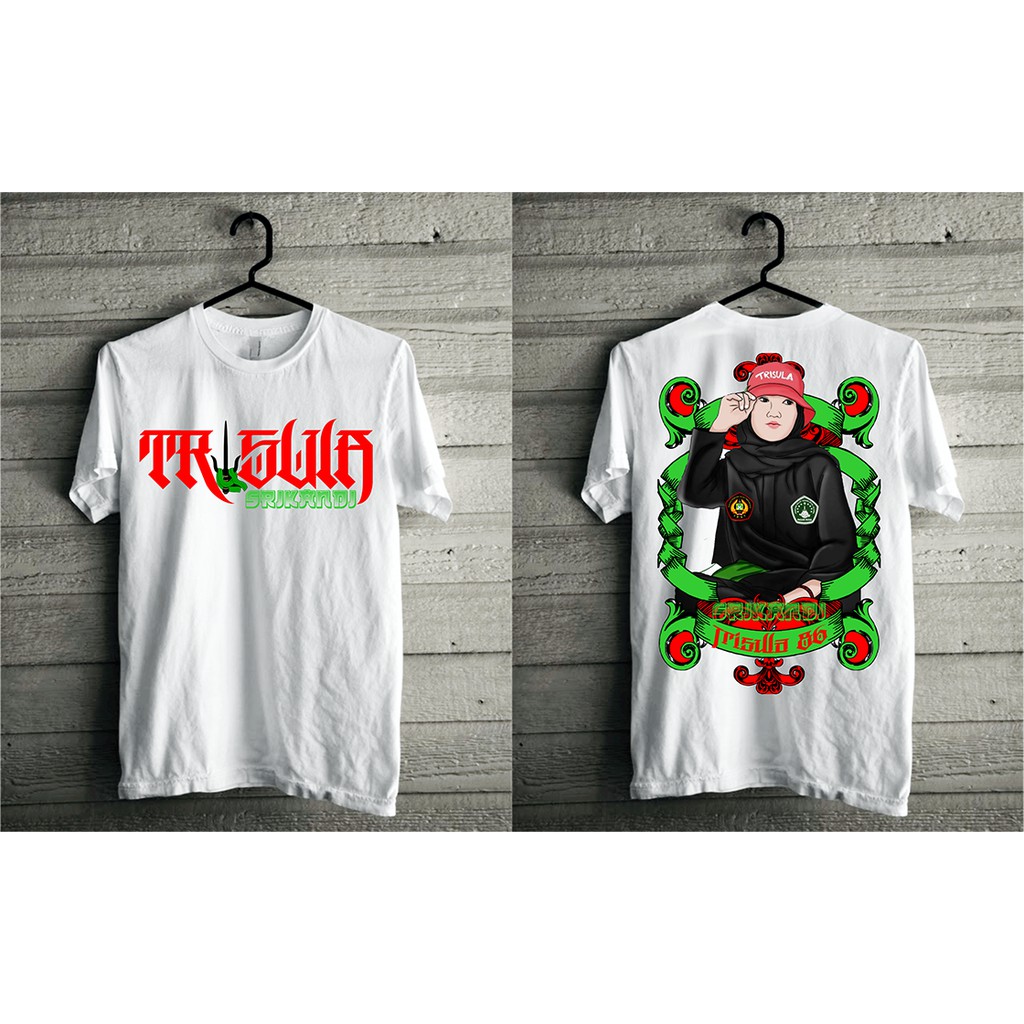 Kaos Srikandi Pagar Nusa Trisula-Kaos Pagar Nusa Srikandi Trisula Putih