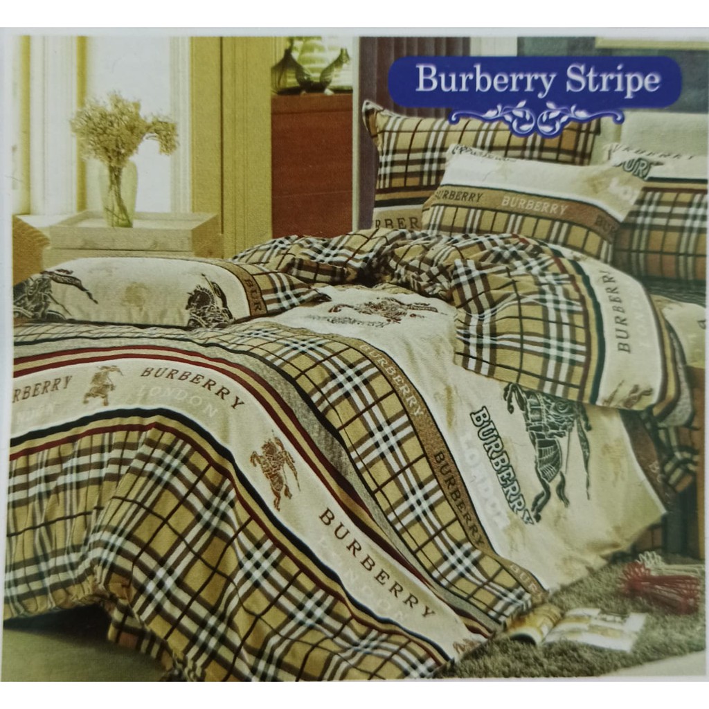 KUP - COD MURAH [ KUP 12.12 ] BED COVER SET BS - UK 120-160-180-200 BAHAN KATUN