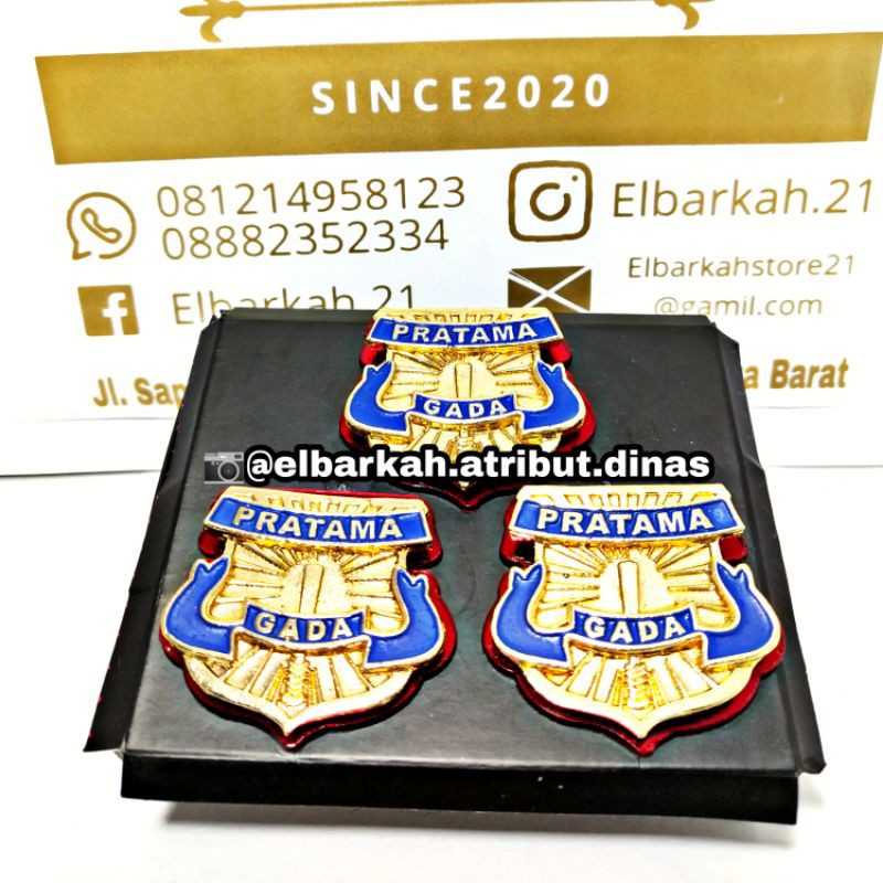 pin satpam gada pratama akrilik terbaru exklusive