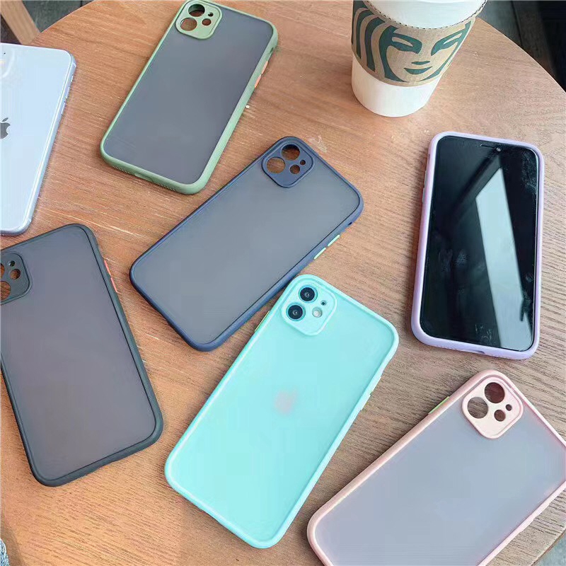 Camera Protection Bumper Phone Cases For iPhone 11 11 Pro Max XR XS Max X 8 7 6 6S Plus Matte Translucent Shockproof Back Cover