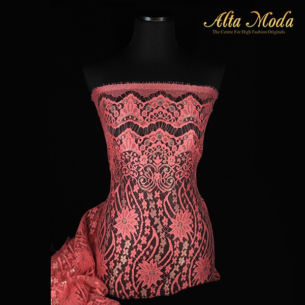 

Alta Moda Brokat Semi Perancis Floral Besar Kecil Pink Salem (2.5M)