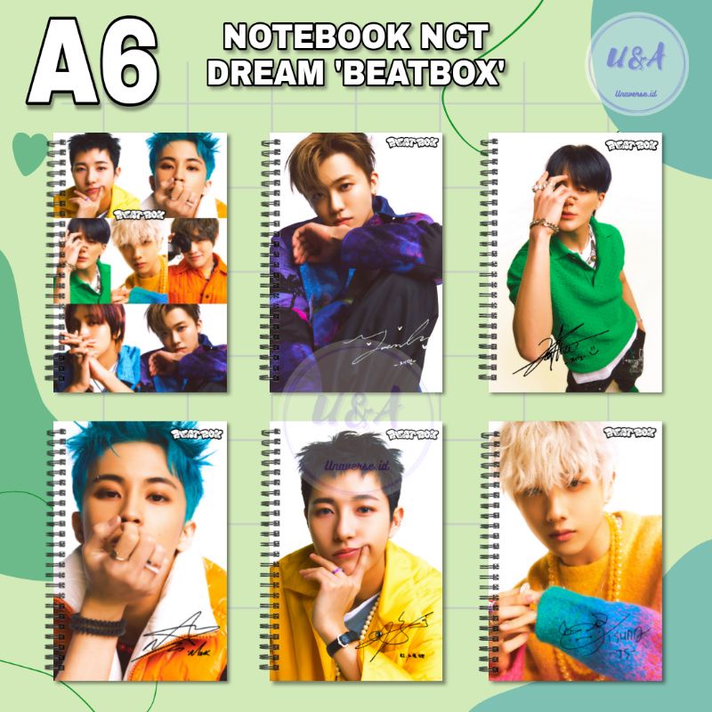 

[COD] NOTEBOOK A6 NCT DREAM BEATBOX STUDIO Ver. Jaemin jeno Buku Murah
