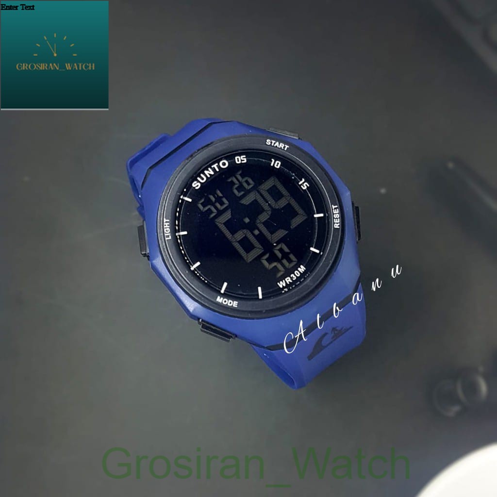 Jam Tangan Sporty Import Tahan Air SN-333 Digital Strap Rubber [G_W]