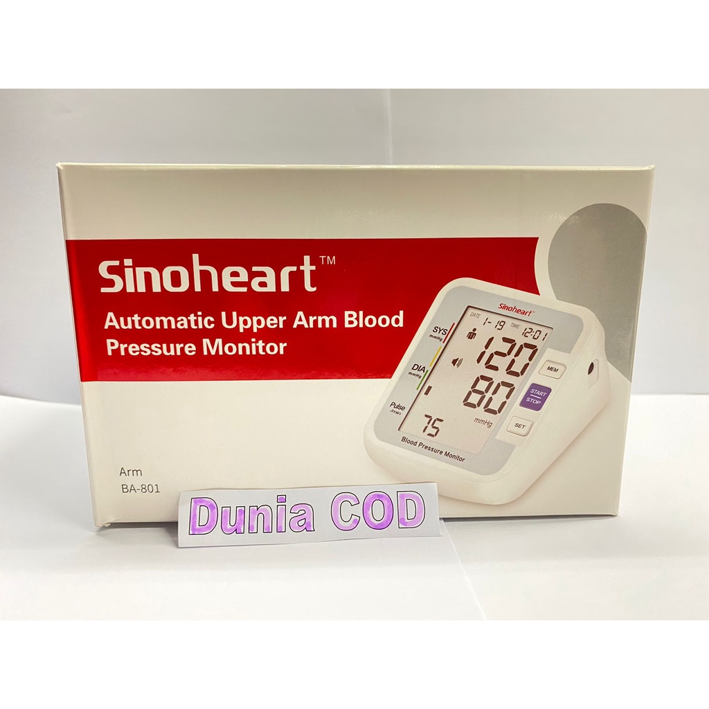 Tensimeter Digital Sinocare Sinoheart BA-801 | Tensi / Alat Cek Tekanan Darah BA801