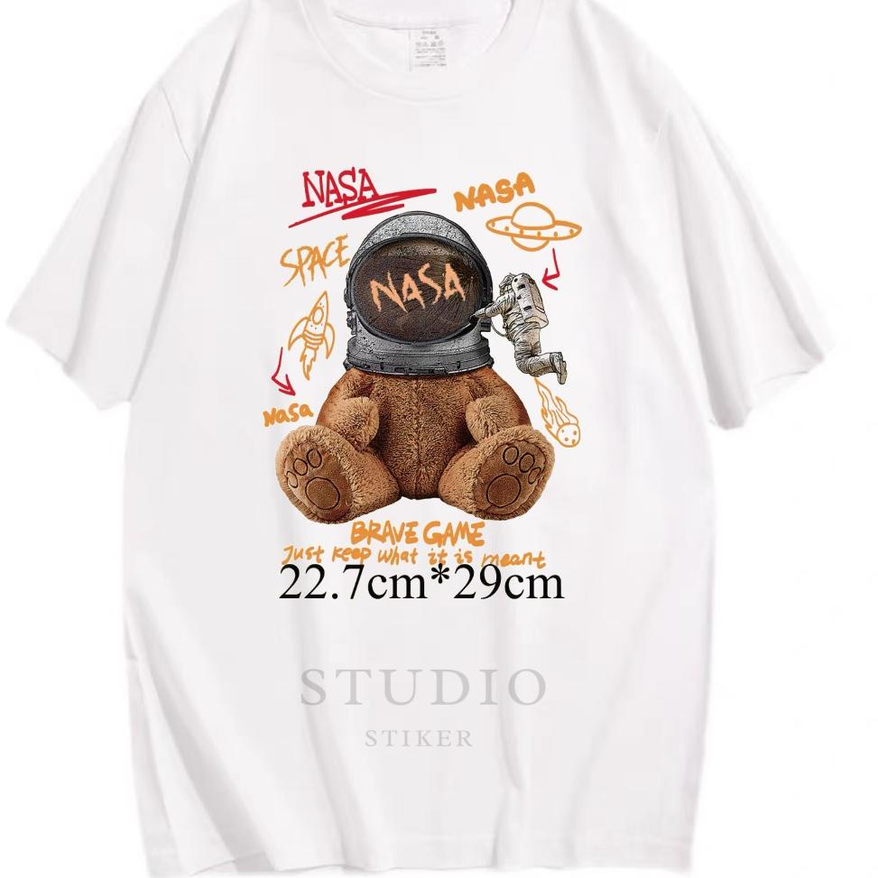 

{B-UAU} {✓} Stikerstudio - NASA Sablon Kaos Stiker Baju Setrika / Stiker Baju Katun / Kaos Jaket Pakaian {siap dikirim}