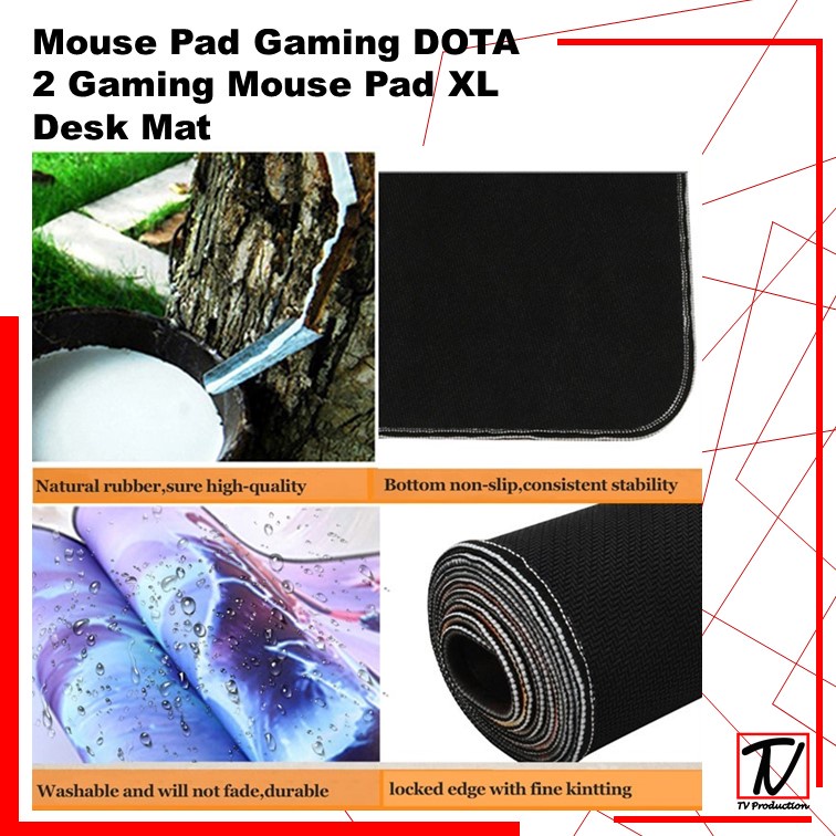 Mouse Pad Gaming DOTA 2 Gaming MousePad  Pad XL Desk Mat Motif DOTA 900 X 400 MOUSEPAD GAMING ALAS MOUSE