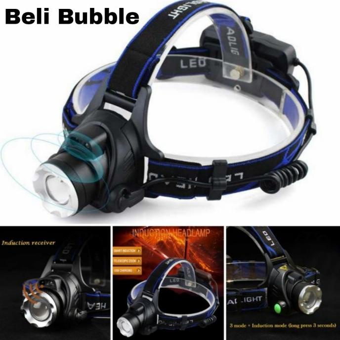 TaffLED Senter Headlamp 1 LED Cree XM-L T6 3000 Lumens - AHT404