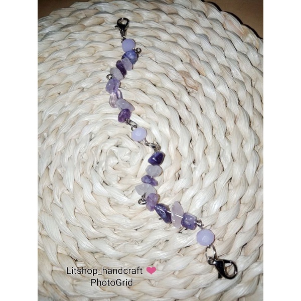 konektor masker / strap masker hijab / strapmask batu lilac