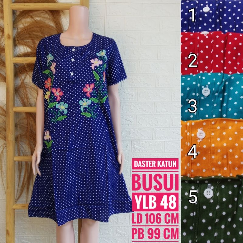 (YLB) Daster Katun Bordir Yunyun size L