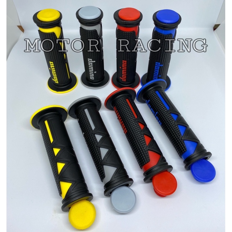 HANDGRIP DOMINO NEW SHARK UNIVERSAL BEAT VARIO HONDA YAMAHA DLL(SEMUA MOTOR BISA)