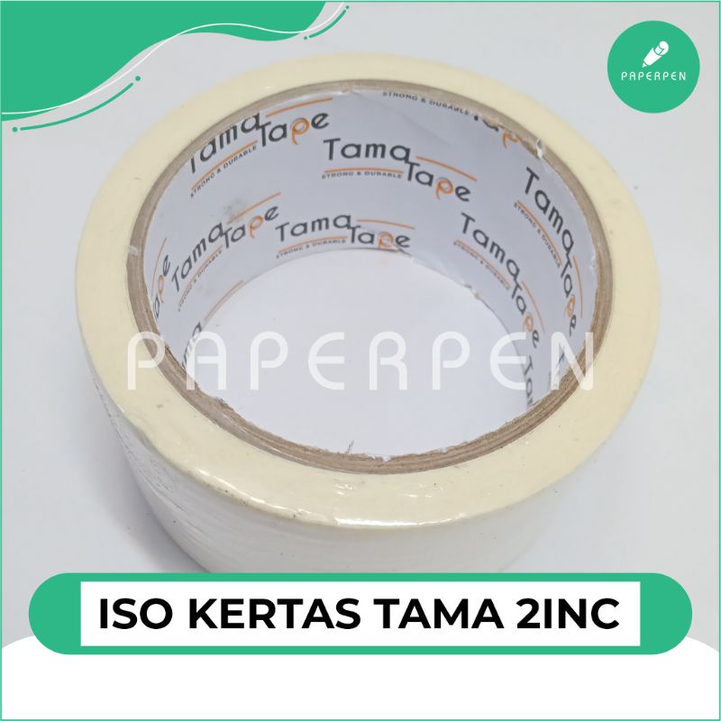 

Isolasi Kertas Tama 48mm 20Y/Lakban/Isolasi Besar