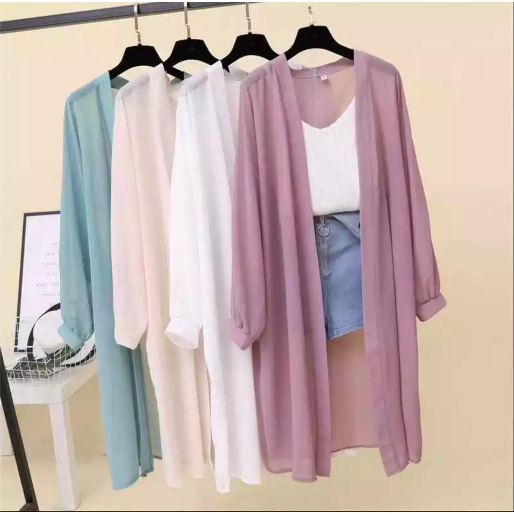 (COD) OH Fashion Hanna Basic Long Cardi #6347