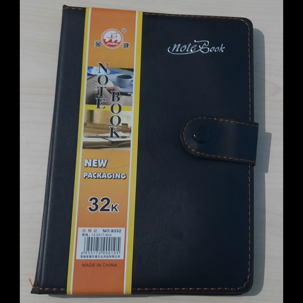 

Buku Notes Cina Kancing 32 K (19,5 cm x 13,5 cm, 136 halaman bergaris) 8332