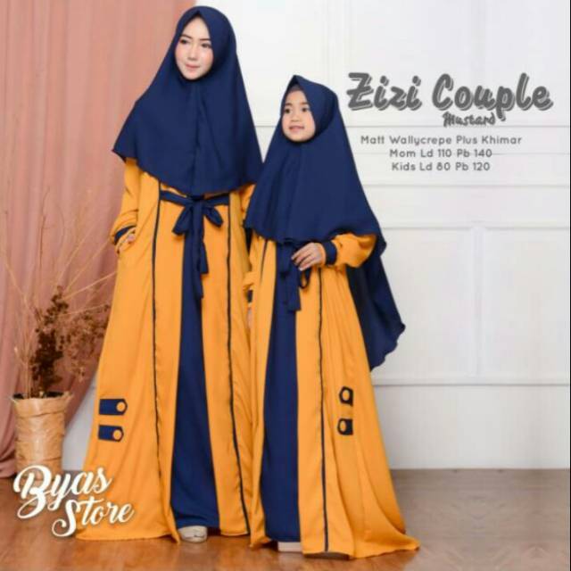 Zizk couple syari ibu dan anak ori byas