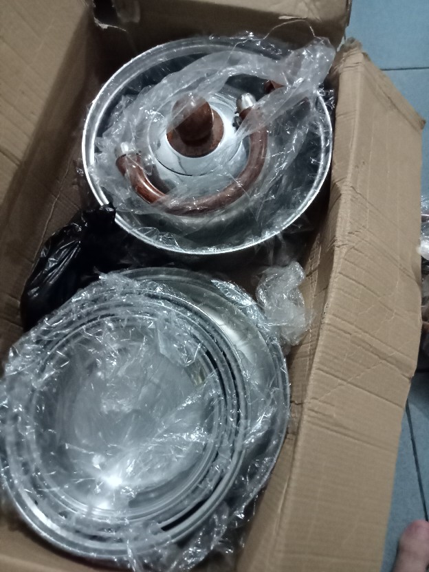 12pcs Cookware Set / Panci Set + Teko Stainless Set Import Murah