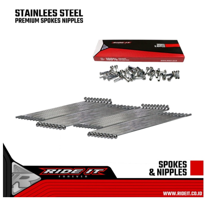 Ruji RIDE IT Jari-Jari RIDE IT Ruji Chrome Jari Jari Motor Chrome Jari Ruji Motor Universal