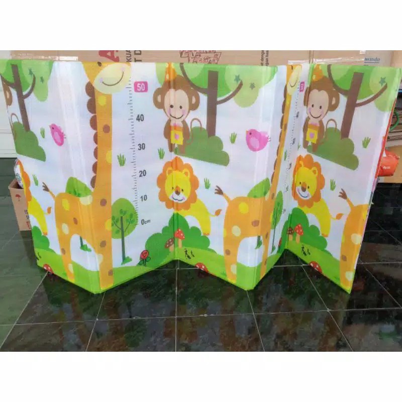 PLAYMAT SHIMANO MATRAS LIPAT ANAK BAYI JUMBO SIZE 200x180CM KARPET LIPAT MATRAS BAYI PLAYMATE KARPET Sugarbaby Foldable Baby Playmat (Nature Series) / Playmat Lipat Anak / Karpet Lipat Bayi / Matras Bayi PLAYMAT KARPET LIPAT MATRAS BAYI PLAYMATE KARPET-Motif Cewek