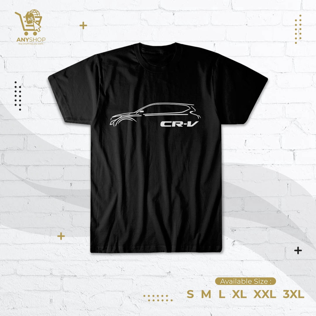 Kaos Baju Mobil Honda CRV Turbo Outline Kaos Otomotif
