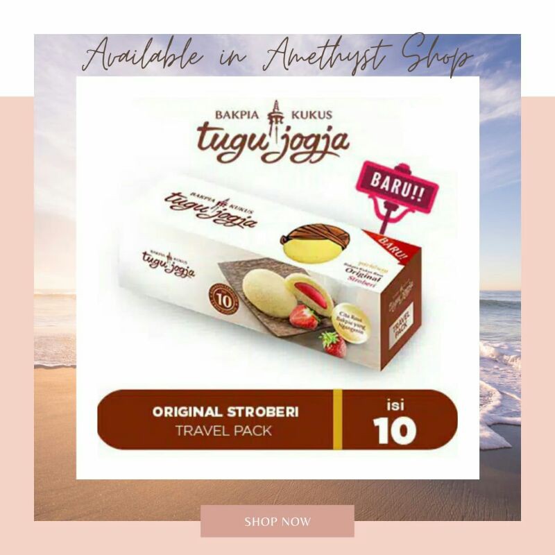 Bakpia Kukus Tugu Jogja Original Strawberry isi 10