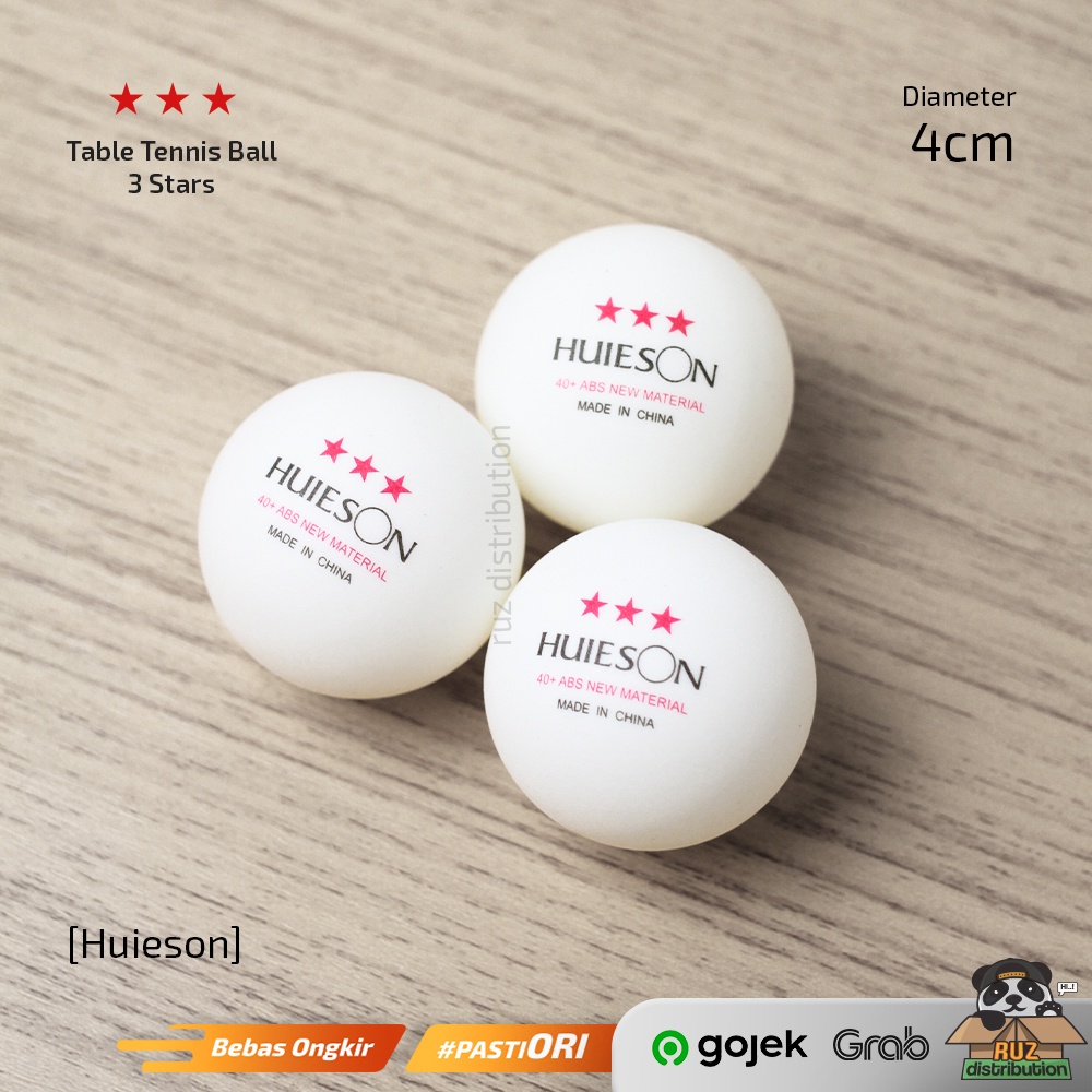 Bola Pingpong Bola Tenis Meja HUIESON 40+ ABS ORIGINAL