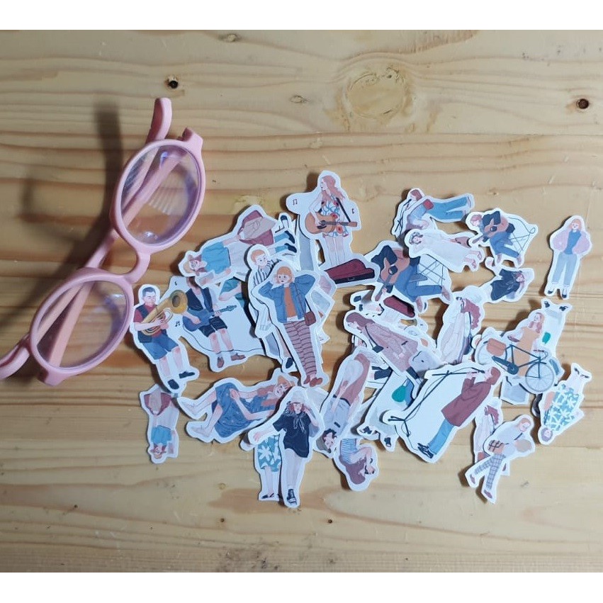 Journaling Deco - Human Activity Sticker HA-01 (10pcs)